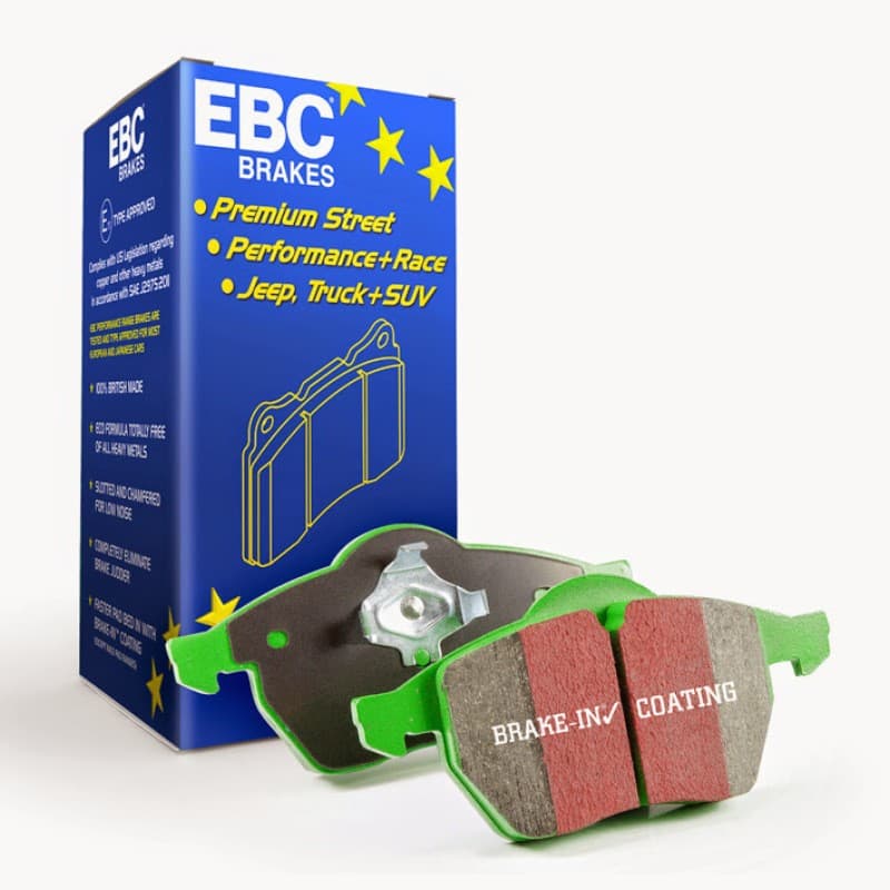 EBC Greenstuff Brake Pad Set for Street Driving High Initial Effect Up to 600°C - Image 3