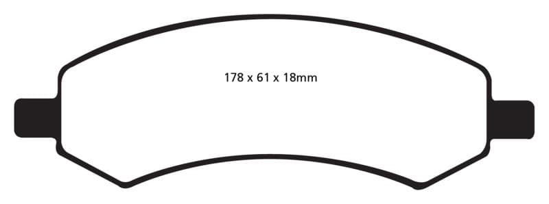EBC Greenstuff Brake Pad Set for 4x4 Heavy Duty Low Wear Offroad Use - Image 2