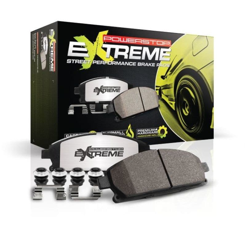 PowerStop Z26 Ceramic Brake Pads for Muscle Cars Low-Dust Carbon-Fiber Compound