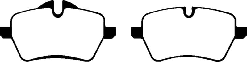 EBC Greenstuff Brake Pad Set for Street Driving High Initial Effect up to 600°C - Image 2