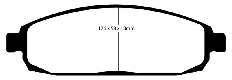 EBC Greenstuff Brake Pad Set for 4x4 Heavy Duty Low Wear Offroad Use - Image 3