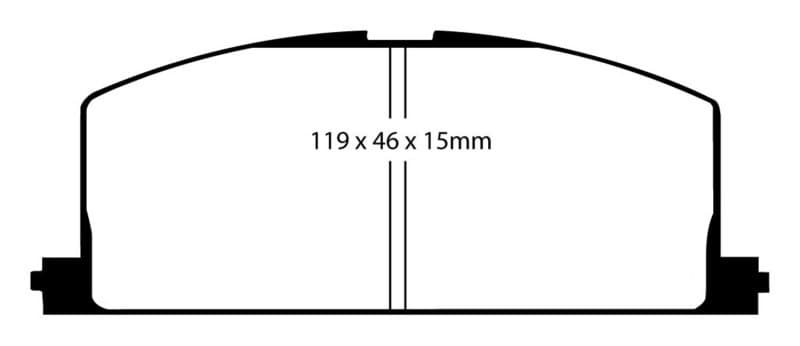EBC Redstuff Brake Pad Set for Chevy C6 Low Dust Ceramic Compound