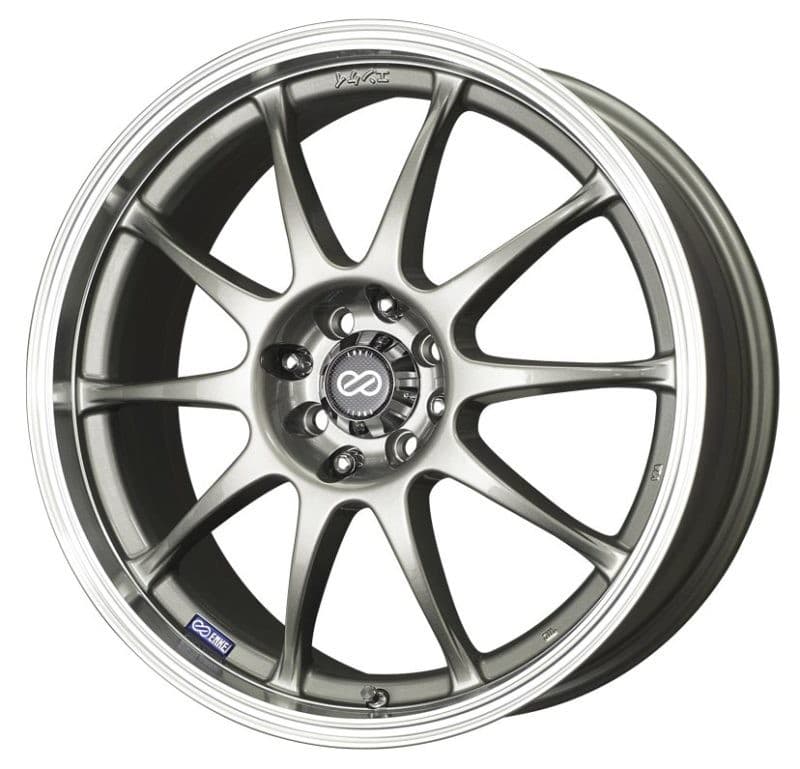 Enkei J10 17x7 5x100/114.3 38mm Offset Silver Machined Lip Wheel - Image 2