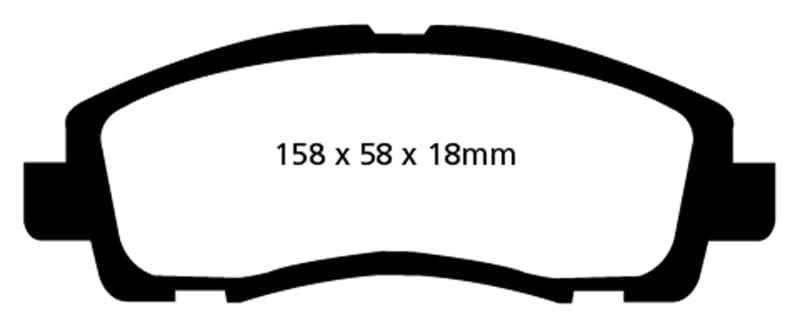 EBC Brake Pad Set for Chevy C6 6-Piston Yellowstuff - Image 3