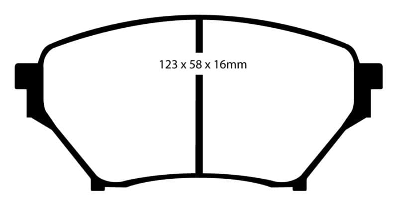 EBC Yellowstuff Brake Pad Set for Street and Track Driving High Performance - Image 3