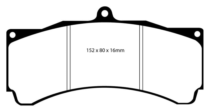 EBC Yellowstuff Brake Pad Set for Street & Track Driving High Performance - Image 3