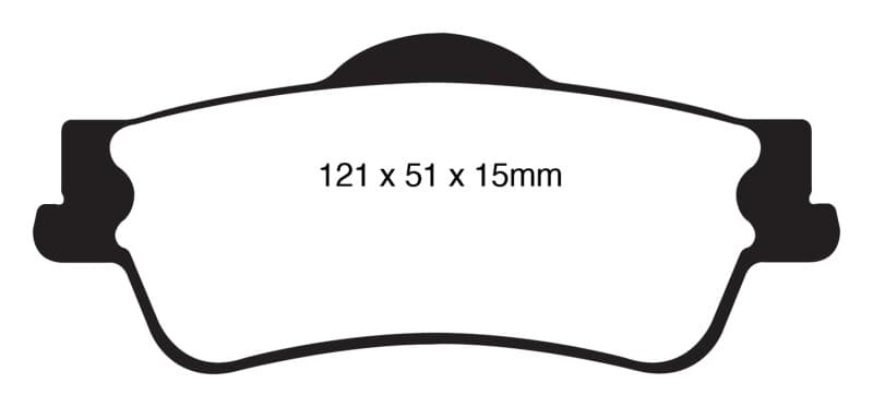 EBC Yellowstuff Brake Pad Set for Street & Track Driving High Performance - Image 3