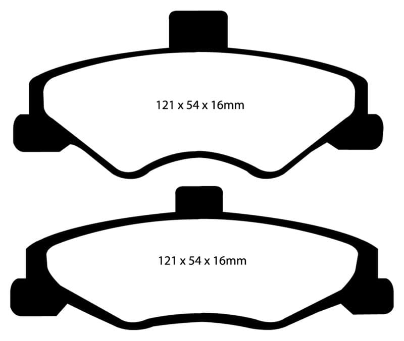 EBC Yellowstuff Brake Pad Set for Street and Track Driving High Performance - Image 3