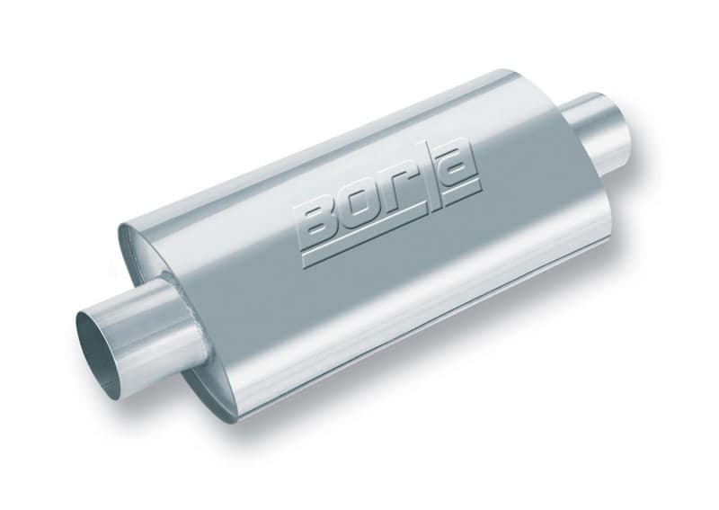 Borla XR-1 Muffler Stainless Steel Offset Oval Racing Muffler - Image 4