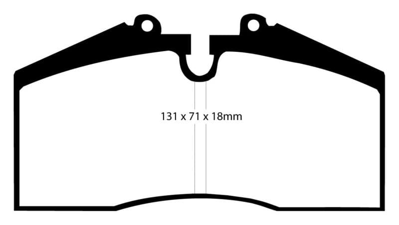 EBC Yellowstuff Brake Pad Set for Street and Track Driving High Performance - Image 3