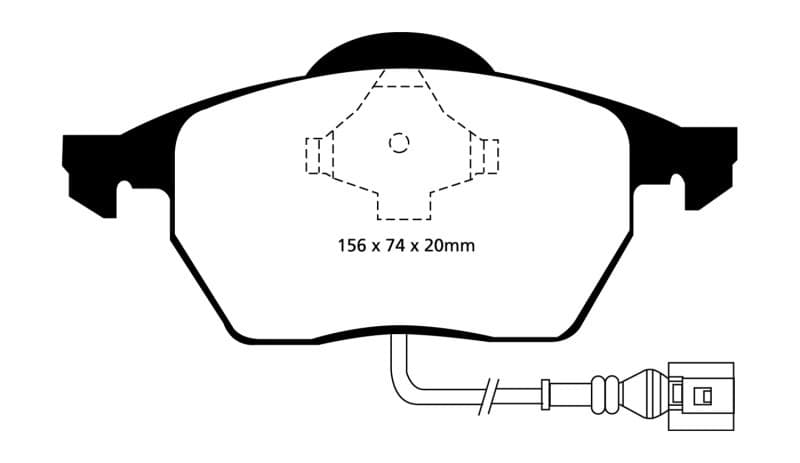 EBC Yellowstuff Brake Pad Set for Street and Track Driving High Performance - Image 2
