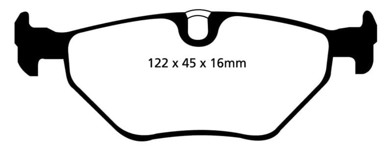 EBC Redstuff Brake Pad Set for Chevy C6 Low Dust Synthetic Fiber Ceramic - Image 2