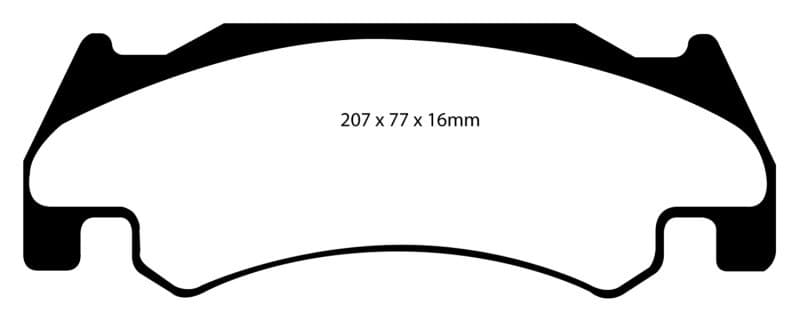 EBC Greenstuff Brake Pad Set for 4x4 Heavy Duty Low Wear Offroad Use - Image 2