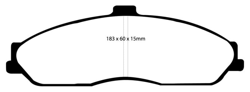 EBC Yellowstuff Brake Pad Set for Street and Track Driving High Performance - Image 3