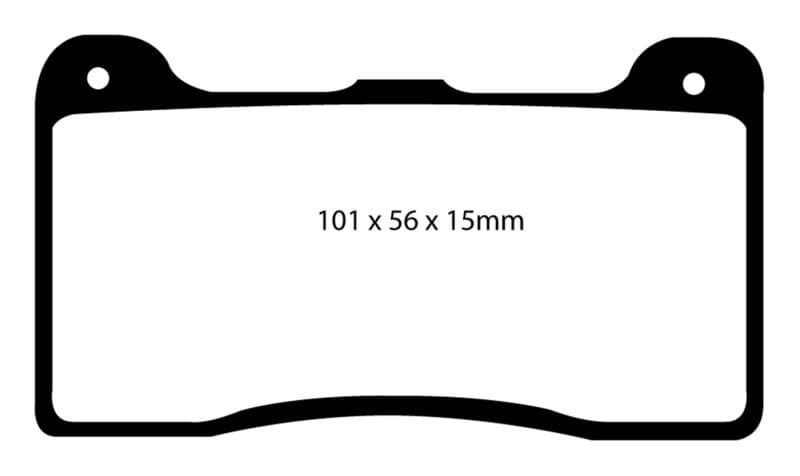 EBC Yellowstuff Brake Pad Set for Street and Track Driving High Performance - Image 3