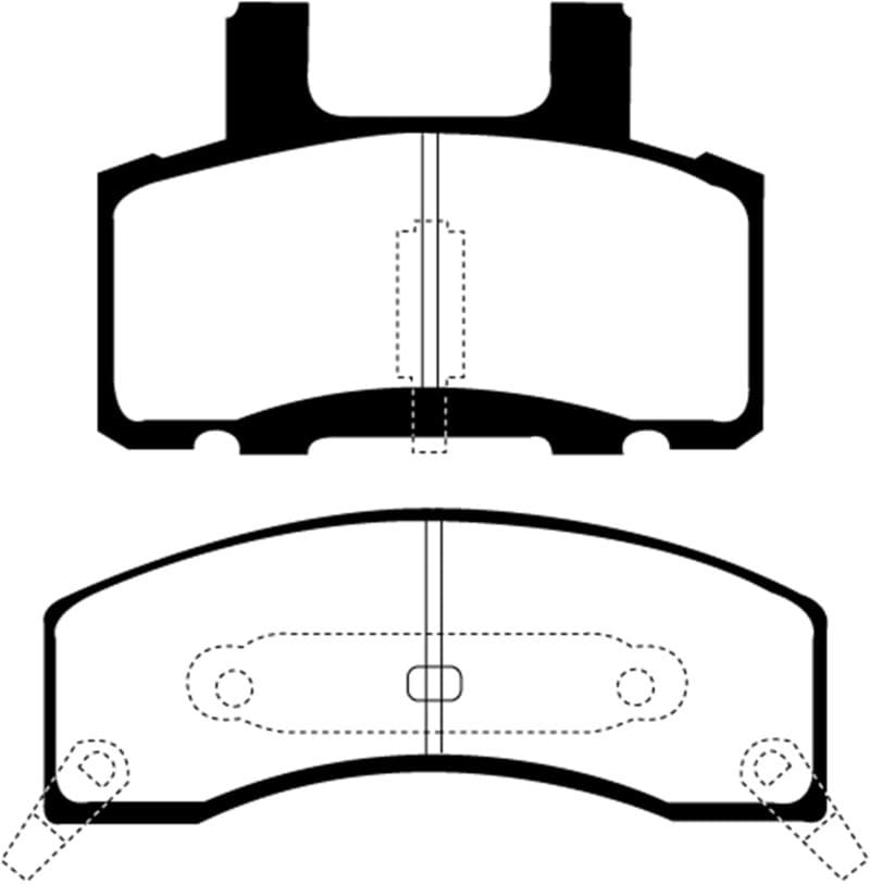 EBC Yellowstuff Brake Pad Set for Street and Track Driving Aramid Fiber Compound - Image 3