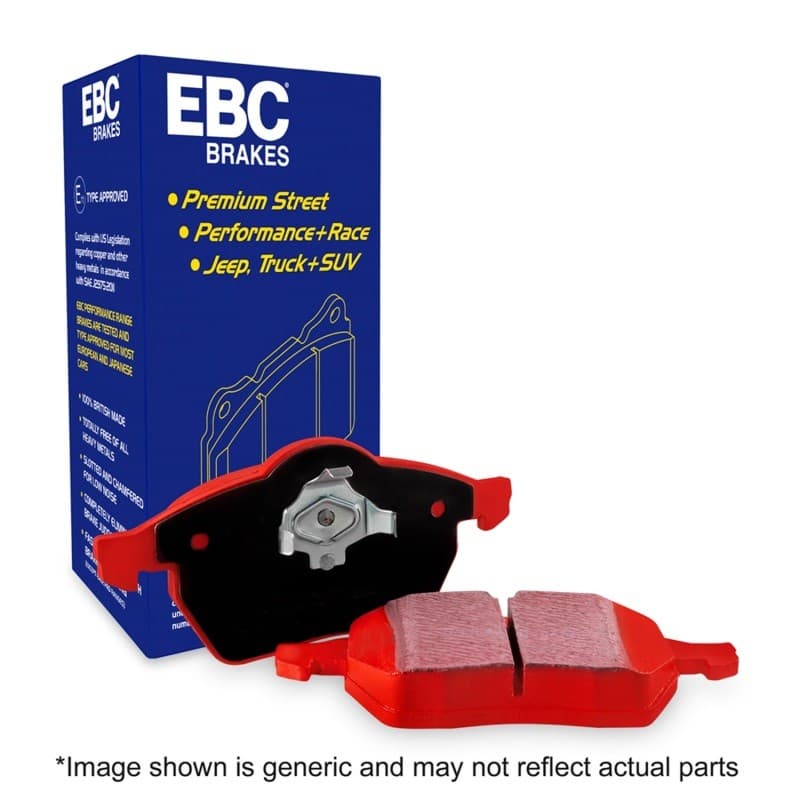 EBC Redstuff Brake Pad Set for Chevy C6 Low Dust Ceramic Compound - Image 3