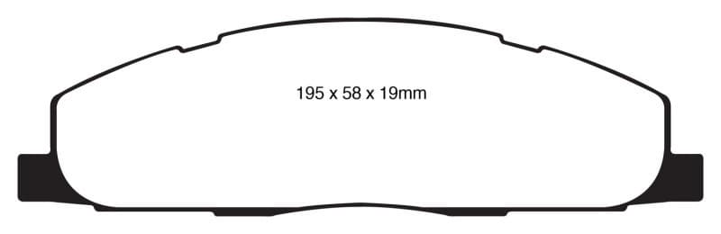 EBC Yellowstuff Brake Pad Set for Street and Track Driving High Performance - Image 3