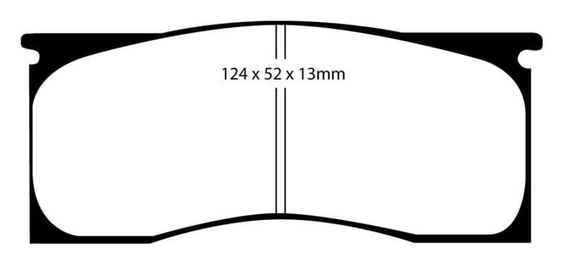EBC Redstuff Brake Pad Set for Chevy C6 Low Dust Ceramic Compound - Image 2