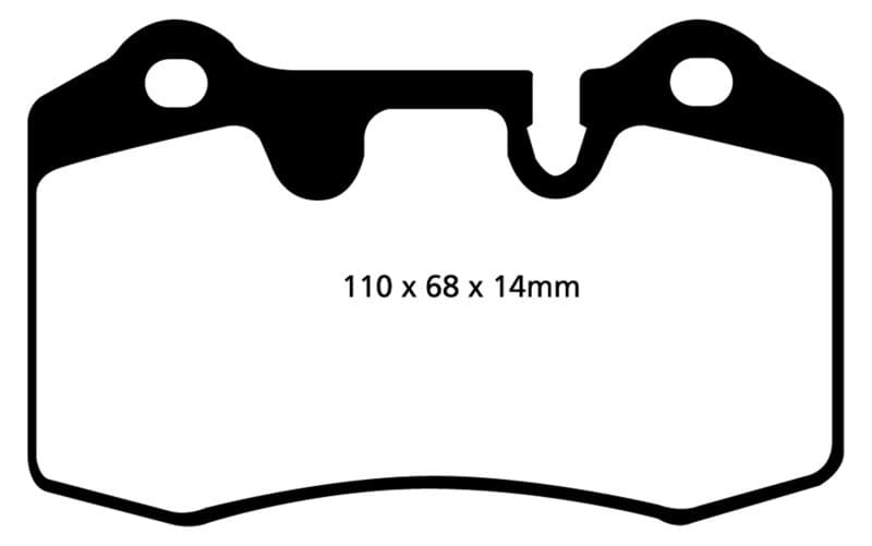 EBC Redstuff Brake Pad Set for Chevy C6 Synthetic Fiber Low Dust