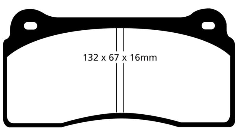 EBC Yellowstuff Brake Pad Set for Street and Track Driving High Performance
