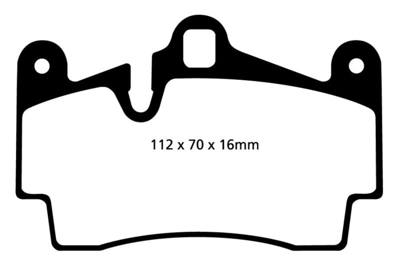 EBC Redstuff Brake Pad Set for Chevy C6 Low Dust Ceramic Compound