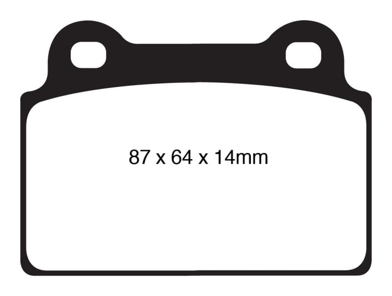 EBC Redstuff Brake Pad Set for Chevy C6 Low Dust Synthetic Fiber Ceramic