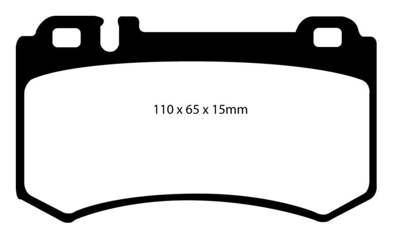 EBC Redstuff Brake Pad Set for Chevy C6 Low Dust Synthetic Fiber Ceramic - Image 3