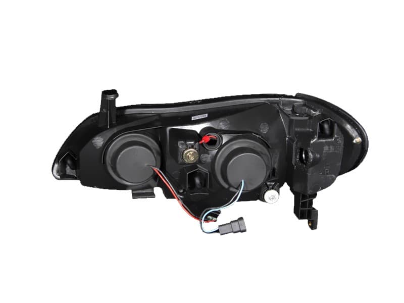 ANZO Projector Headlights for Chevy C6 Pair Halo Clear Lens Chrome Housing - Image 5