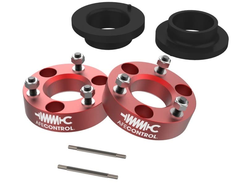 aFe Leveling Kit for Front Lift with Billet Aluminum and Sensor Relocation