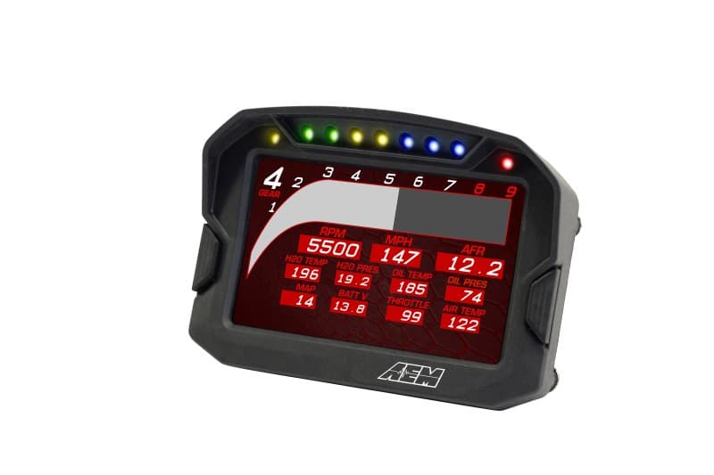 AEM CD-5 Carbon Digital Dash Display with Shift Lights - Image 8