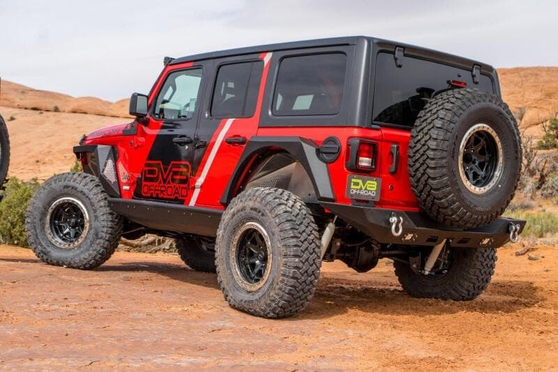 DV8 Offroad Aluminum Inner Fender Liners for 2018+ Jeep JL Rear Black - Image 4