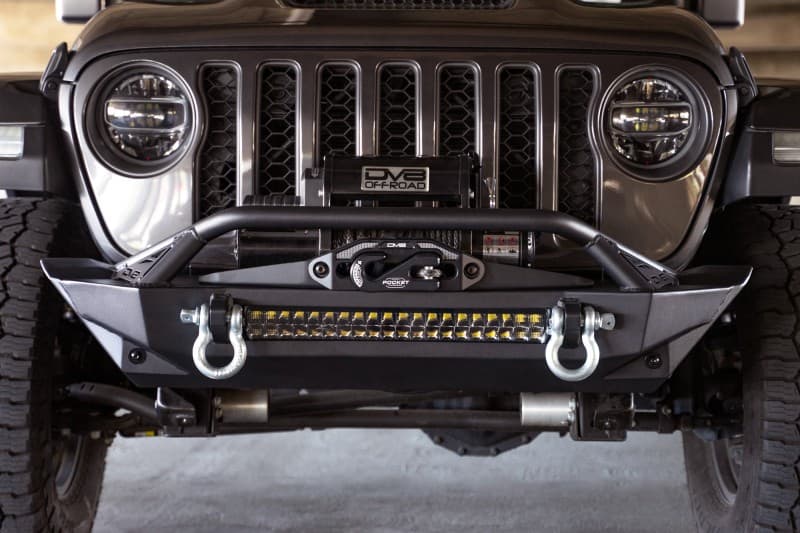 DV8 Offroad Stubby Winch Front Bumper for Wrangler JK/JL & Gladiator JT with ... - Image 5