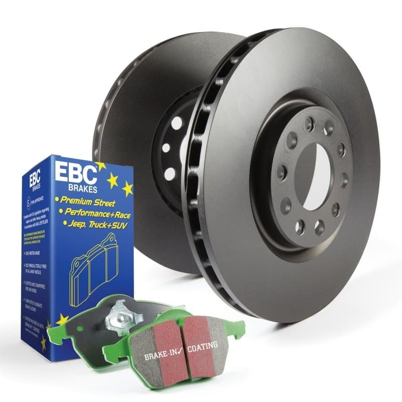 EBC Premium Rotor and Pad Kit for Truck/Light SUV with Aramid Fiber Pads