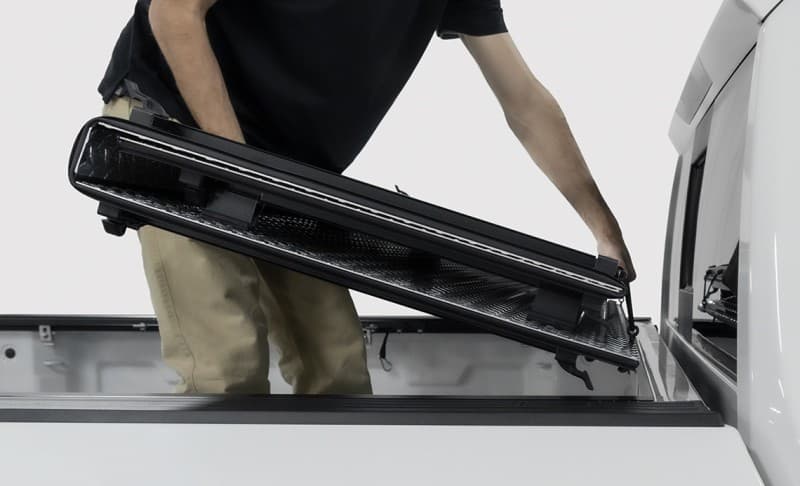 Access LOMAX Hard Tri-Fold Tonneau Cover for Truck Box Premium Fit - Image 6