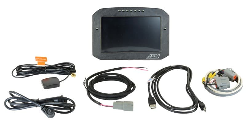 AEM Digital Gauge CD7 Carbon Flat Panel Display with RPM Shift Lights - Image 2