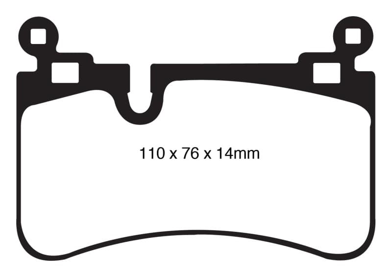 EBC Yellowstuff Brake Pad Set for Street & Track Driving High Friction Aramid... - Image 3