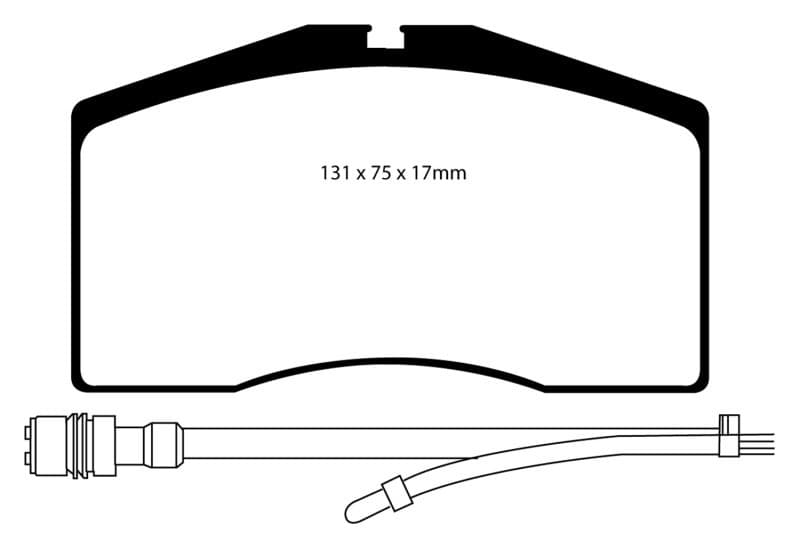 EBC Yellowstuff Brake Pad Set for Street & Track Driving High Performance - Image 2