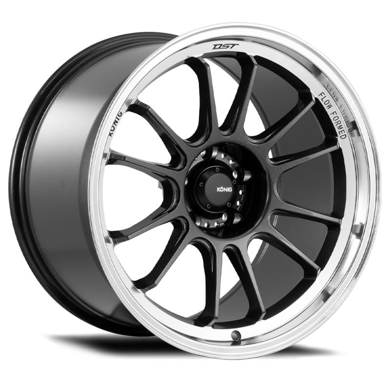 Konig Hypergram Wheels 18x10.5 5x114.3 ET25 Metallic Carbon Machined Lip - Image 2