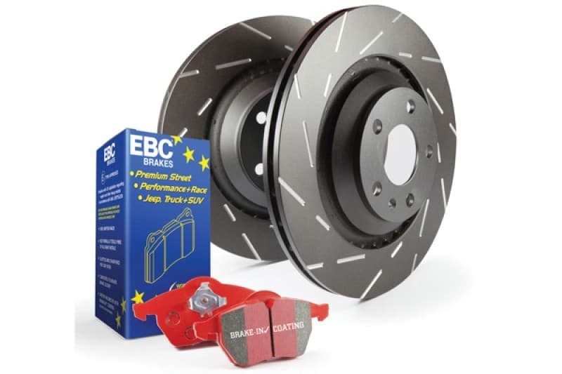 EBC USR Slotted Rotor and Pad Kit for Muscle Cars with Aramid Ceramic Pads - Image 2