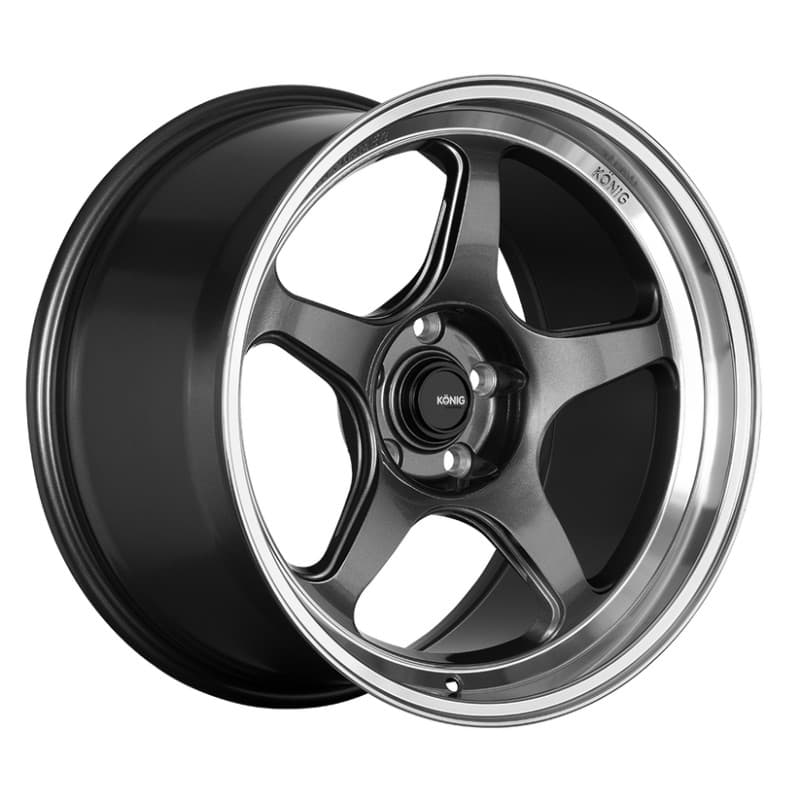 Konig Hyperspec 17x9 5x100 ET40 Anthracite Metallic Wheel w/ Machined Lip - Image 2