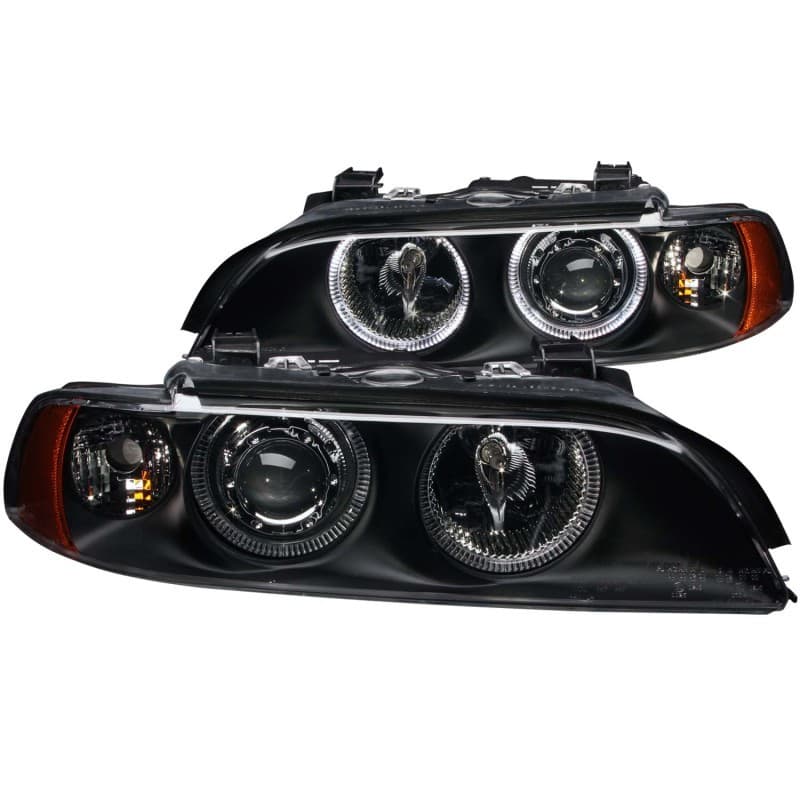 ANZO Projector Headlights for Non-XENON Models Pair Halo Clear Lens Black Hou... - Image 5