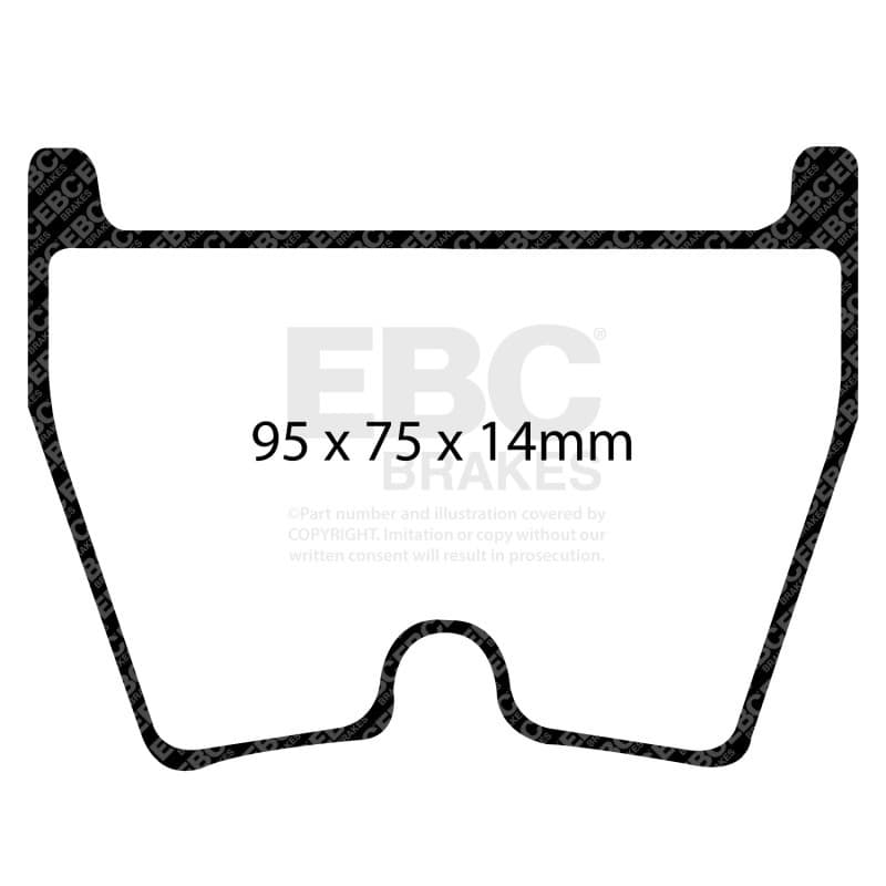 EBC RP-X Racing Front Brake Pads Ultra-High Performance Track and Race - Image 3