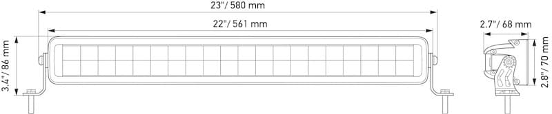 Hella Black Magic LED Light Bar 12" High-Power Worklight with Cooling Fins - Image 6