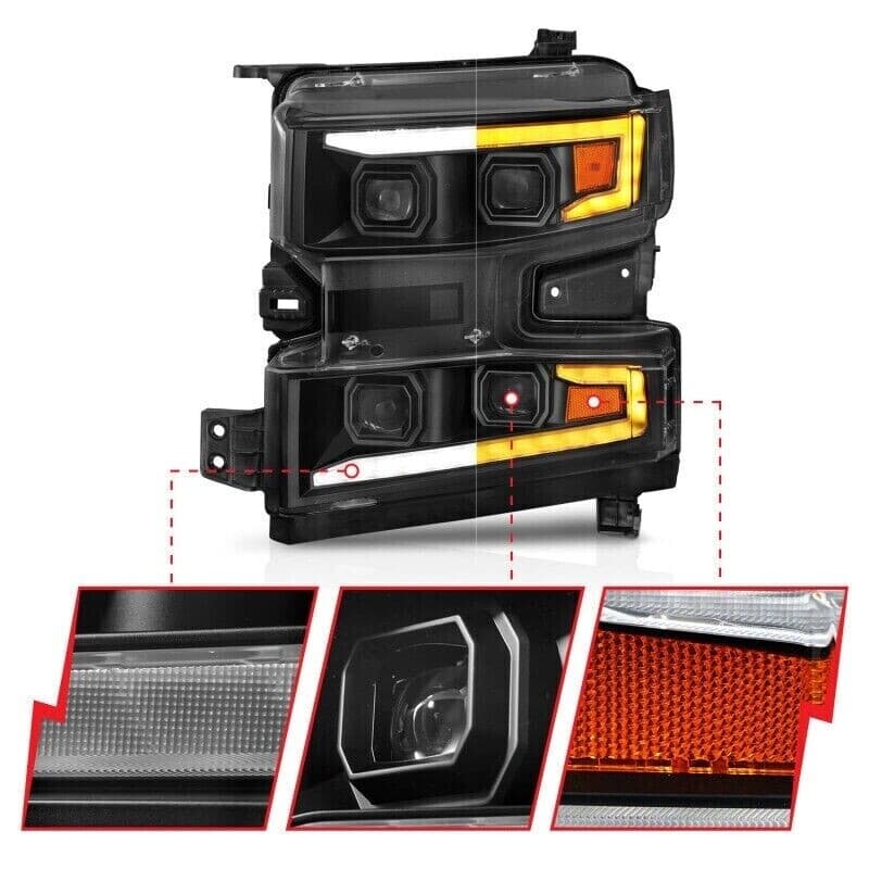 ANZO LED Projector Headlights for Chevy C6 111566-L - Image 4