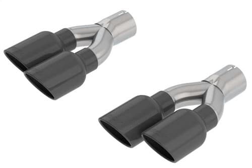 Borla Exhaust Tips for Grand Cherokee Trackhawk Dual 4" Black Chrome Stainles... - Image 2