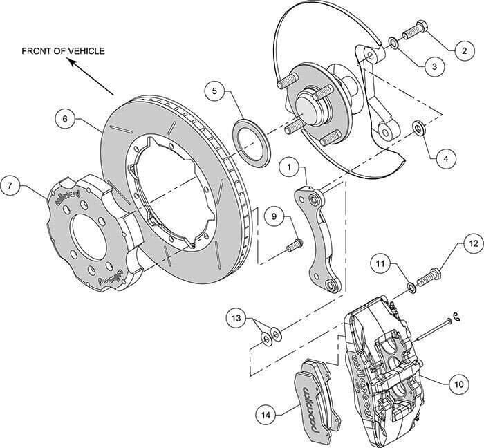 Wilwood Dynapro 6-Piston Brake Kit for Front Wheel Drive Sport Compacts - Image 6