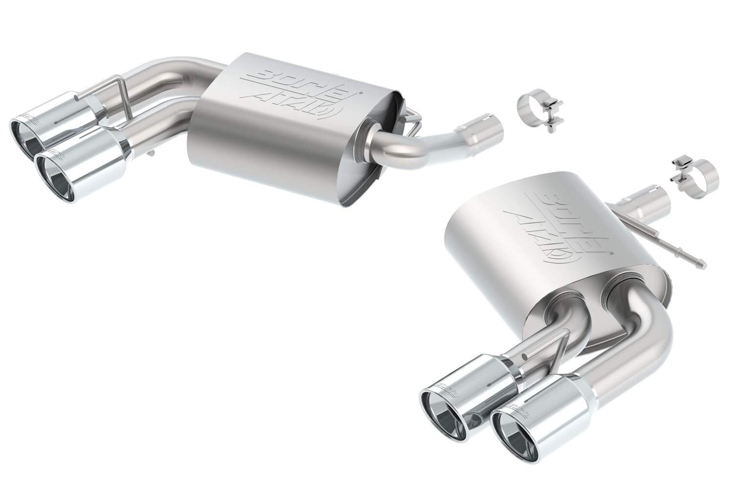 Borla Axle-Back Exhaust for Dual Mode NPP Valves 2.25" Dual Tip ATAK