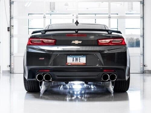 AWE Tuning Axle-Back Exhaust for Track Edition with 4.5" Slash-Cut Tips - Image 4