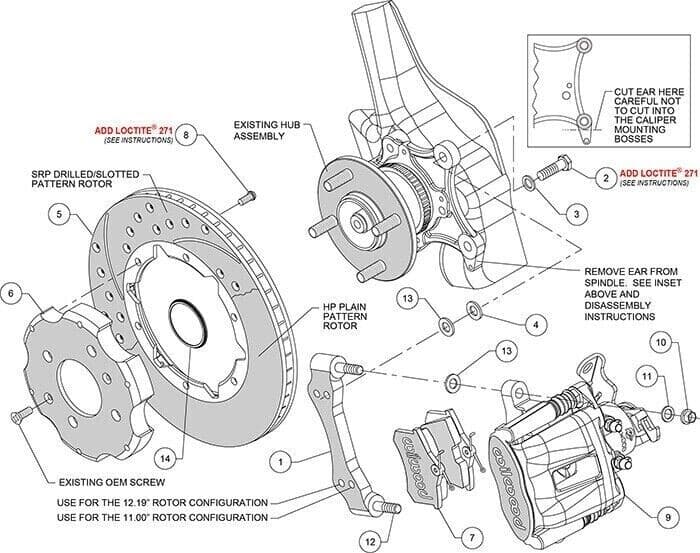 Wilwood Parking Brake Kit for Front Wheel Drive Vehicles Hydro-Mechanical Cal... - Image 4